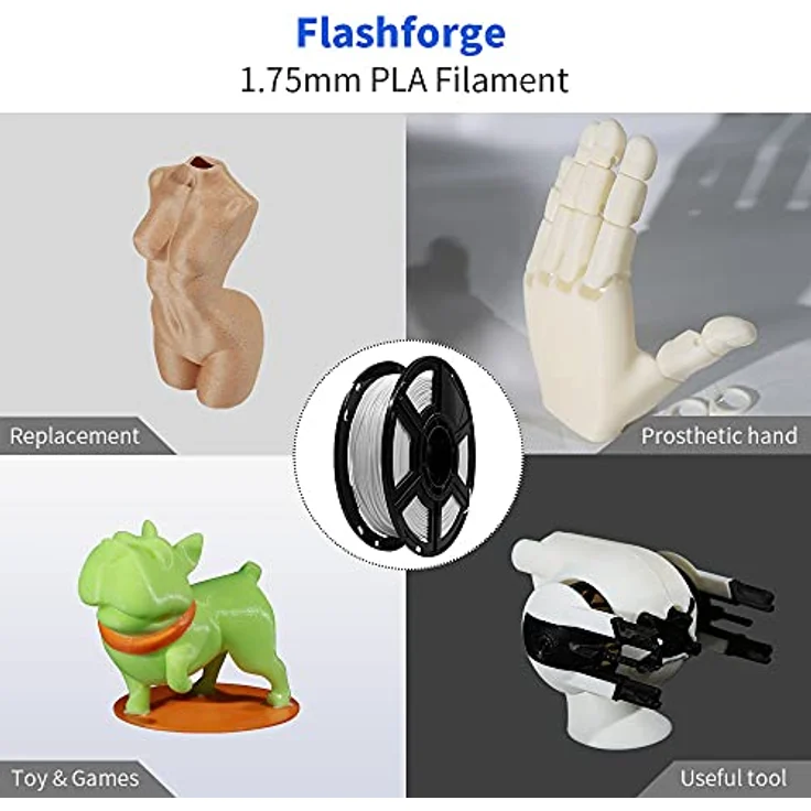 Flashforge® PLA 3D-Druck-Filament, 1,75 mm, 0,5 kg/Rolle, hochwertige Qualität, orange – Bild 4