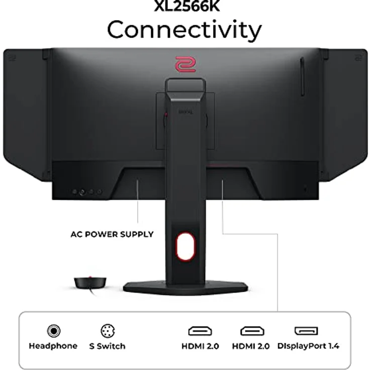 BenQ Zowie XL2566K 24,5 Zoll TN 360 Hz Gaming-Monitor | Bewegungsschärfe mit DyAc+ | 1080P | XL Setting to Share | Farbmodi | Anpassbares Quick Menü, weiß – Bild 5