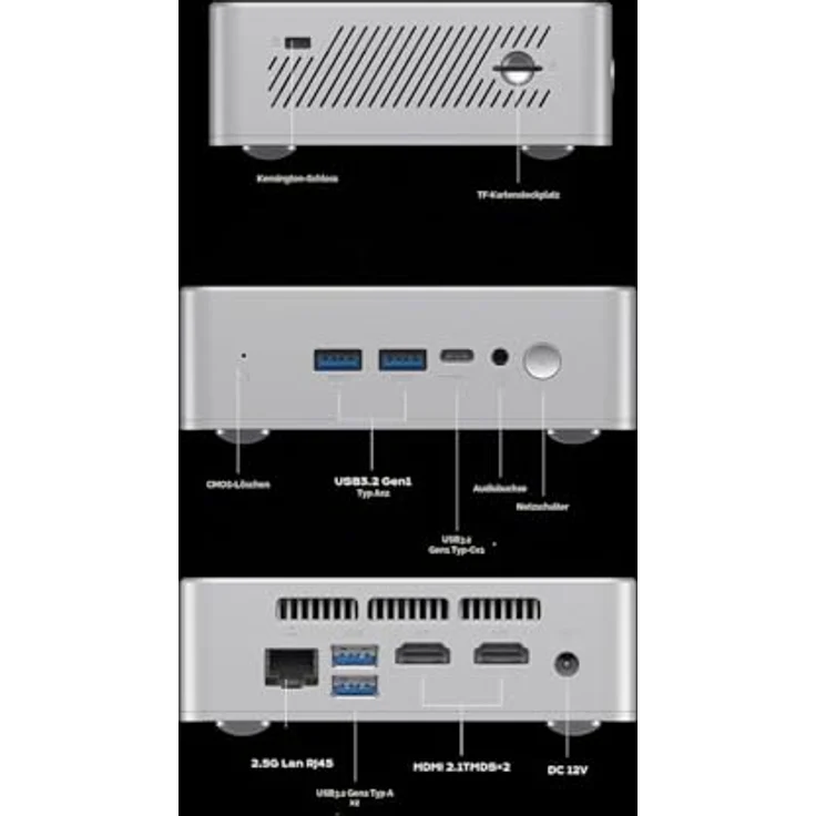 GIGABYTE BRIX s GB-BTIP-N150, Mini-PC N-series N150, Barebone, 0 GB RAM, Intel Graphics, Wi-Fi 5, Bluetooth 5.0 – Bild 7