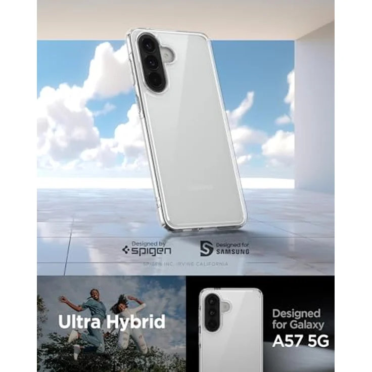 Spigen Samsung Galaxy A57 5G Hülle Ultra Hybrid, Crystal Clear, Schutzrand und Air Cushion Technologie für optimale Sicherheit – Bild 2