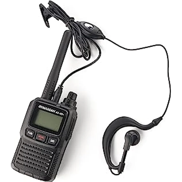 DynaScan AD-09+ Plus PMR-446 Funkgerät 2er-Set mit USB-Ladegeräten, Headsets und Koffer - Lizenzfrei – Bild 6