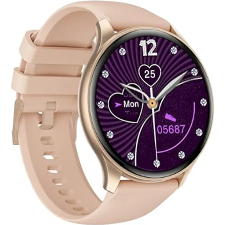 Trevi T-FIT 235A Smartwatch, 1,43 Zoll AMOLED Display, kabellose Anruffunktion, Training und Wellness Kontrolle, Schlafüberwachung, IP67, Gold – Bild 3