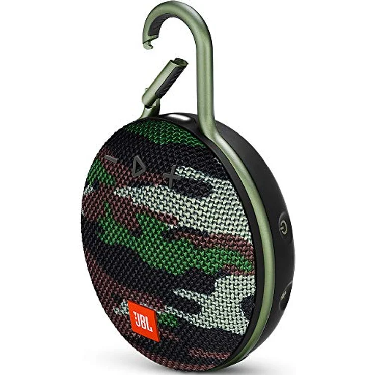JBL Clip 3 Bluetooth Lautsprecher - Wasserdichte, tragbare Musikbox mit praktischem Karabiner - Bis zu 10 Stunden kabelloses Musik Streaming, Camouflage – Bild 5