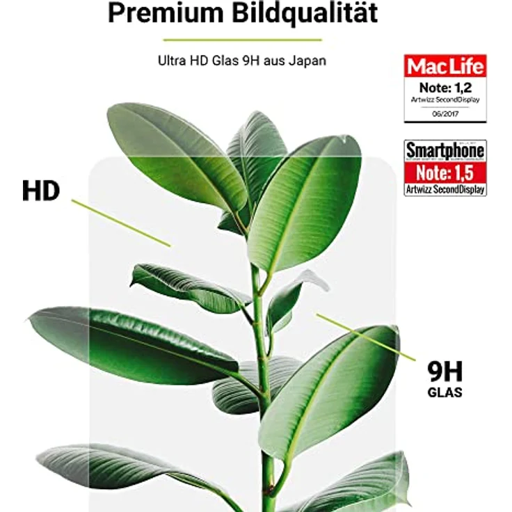Artwizz SecondDisplay Schutzglas kompatibel für iPad 10,9' (2022, 10. Gen.) - HD Displayschutz aus Sicherheitsglas, 9H Härte, Hüllenfreundlich – Bild 3
