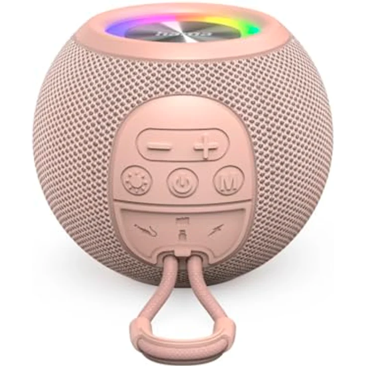 Hama Ball Shape Speaker, Bluetooth® Lautsprecher mit 5 Lichtmodi, 5 W, rosa, 10 Stunden Akkulaufzeit, TWS-Funktion, integrierte Freisprecheinrichtung – Bild 2