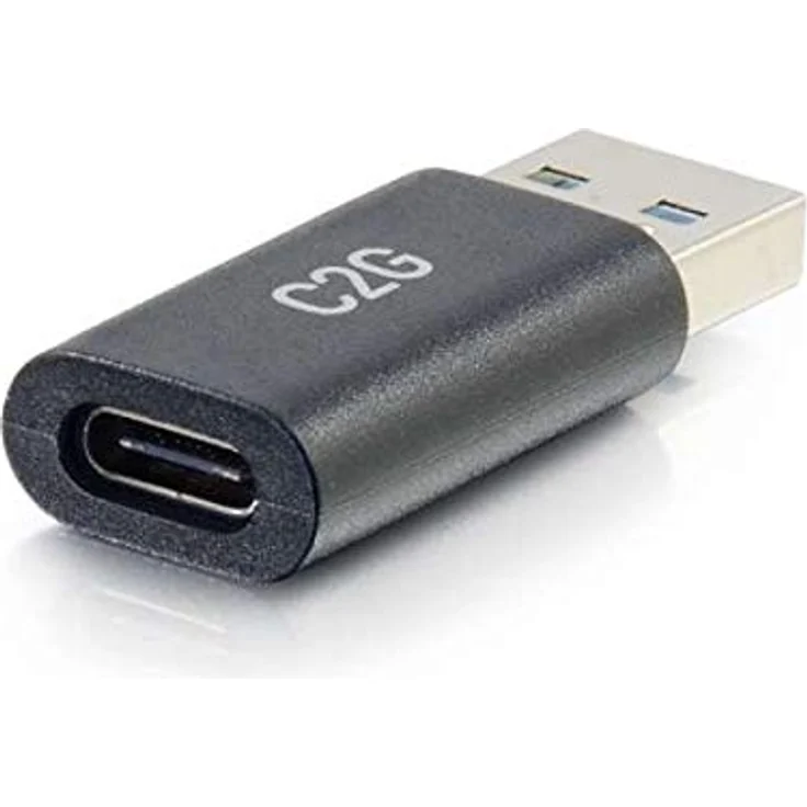C2G USB C weibliche to USB A mannlichen SuperSpeed USB 5Gbps Adapter Converter, Compatible with Smartphones, Tablets and Laptops – Bild 1