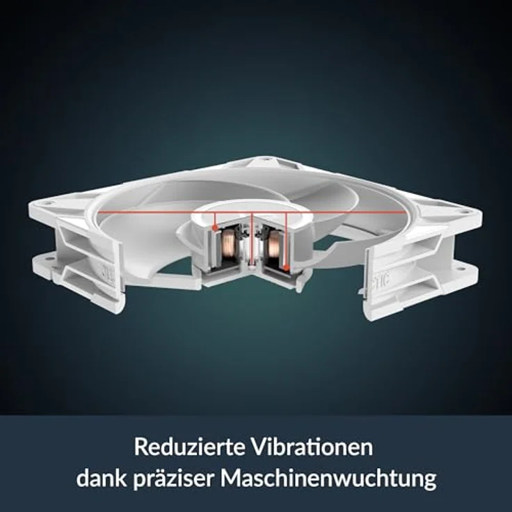 ARCTIC P14 Pro Reverse A-RGB, 3 Pack 140 mm PWM-Lüfter mit Reverse Airflow, 400-2650 rpm, 5V Digital RGB, Hydrodynamisches Gleitlager – Bild 5