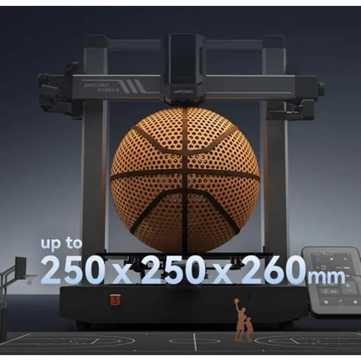 Anycubic 3D-Drucker Kobra 3 Combo, Intelligenter Mehrfarbendruck, Filamenttrocknung, 250mm x 250mm Druckformat – Bild 9