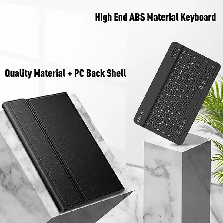 Fintie Tastatur Hülle für Samsung Galaxy Tab A8 10.5 Zoll 2022/2021 - Magnetisch Abnehmbare Deutsches Layout Tastatur, Schwarz – Bild 5