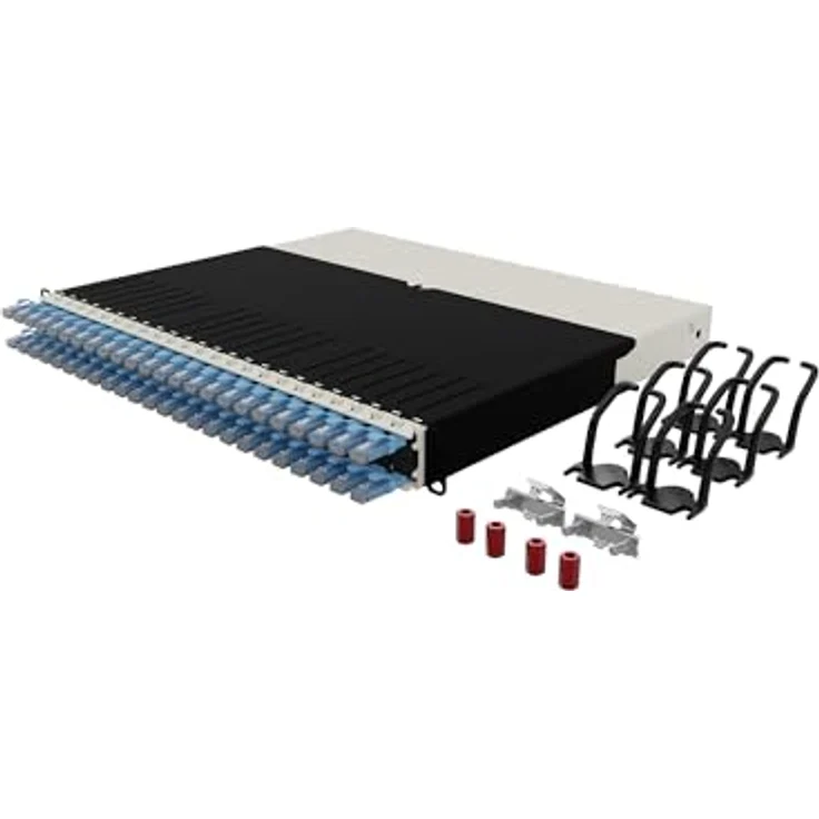PATCHBOX patchbox.one Kabeleinzugssystem 8RU/UTP, effizientes Kabelmanagement mit 24 Port-Kapazität, 5 Jahre Garantie – Bild 1