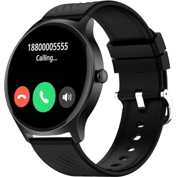 Denver Smartwatch SWC-387B, Bluetooth Smartwatch mit AMOLED-Full-Touch-Display, Gesundheits- und Fitness-Tracking, schwarz – Bild 3