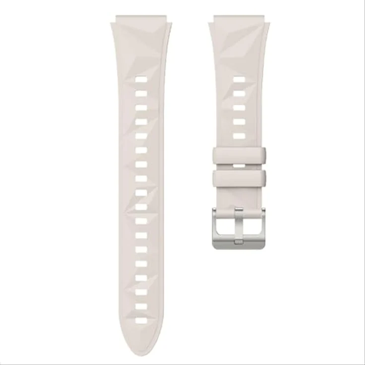 GIOPUEY Armband für Huawei Watch GT 5/6, Weiches Silikonarmband für 41mm/42mm, Verschleißfest und Atmungsaktiv - beige – Bild 2