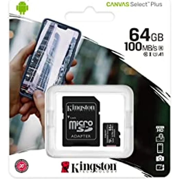 Kingston SDCS2/64GB Canvas Select PLUS Micro SDXC CLASS10 UHS-I U1 V10 A1 – Bild 3