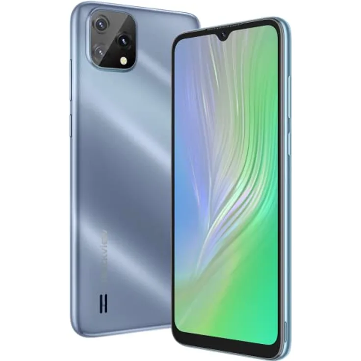 Blackview A55 4G Smartphone ohne Vertrag Ggünstig, 6,53 Zoll HD+ Bildschirm, MT6761V 2,0 GHz 3GB+16GB, 5MP+8MP Kamera, 4780mAh Akku, Android 11 DUAL SIM Handy GPS Gesichts Entsperrung Blau