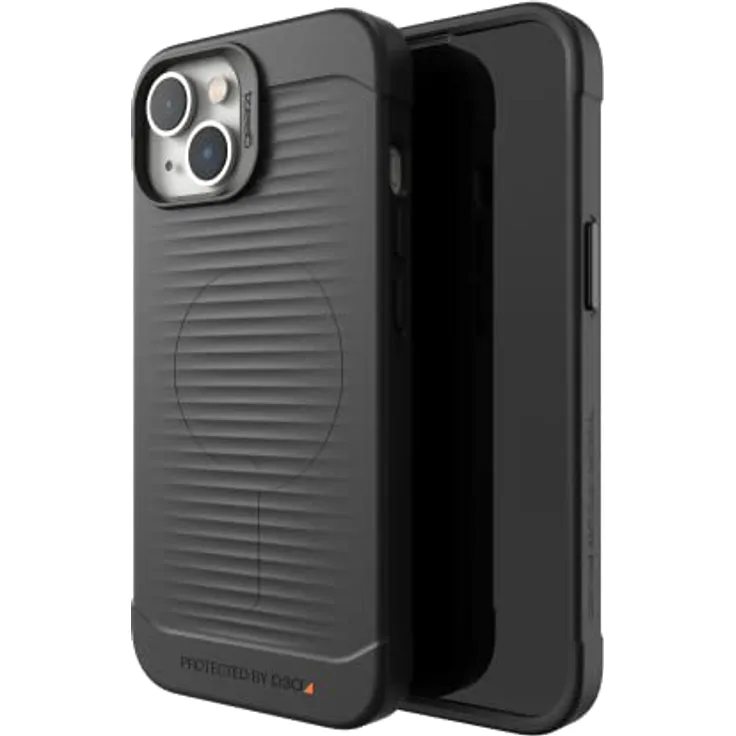 Gear4 ZAGG Havana Snap D30 Schutzhülle Kompatibel mit iPhone 14, Schlank, Stoßfest, Kabelloses Laden, (Schwarz)