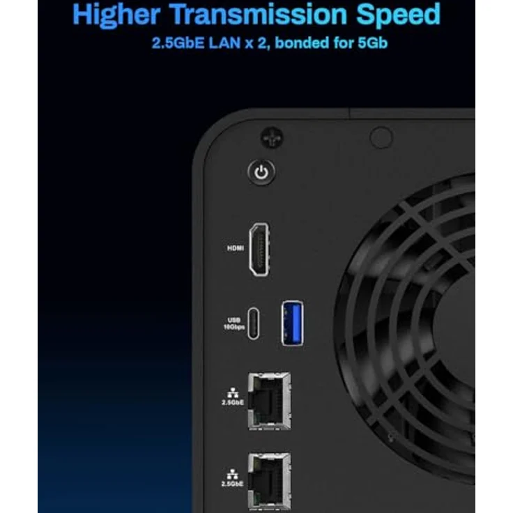 TERRAMASTER F4-424 Pro NAS Speicher - 4Bay Core i3 8-Core 8-Thread CPU, 16GB DDR5 RAM, 2.5GbE Port x 2, Network Attached Storage für Unternehmen (Diskless) – Bild 3