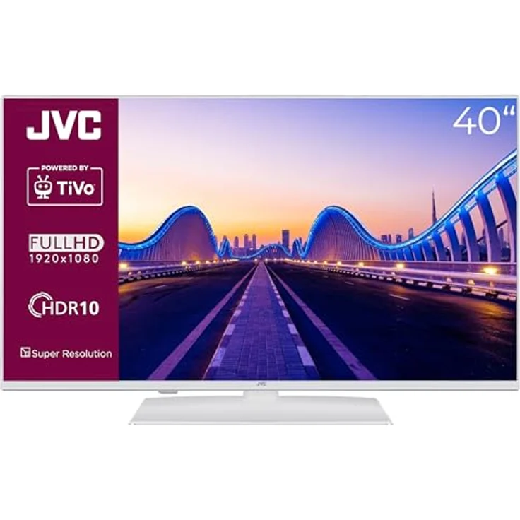 JVC Fernseher 40 Zoll Smart TV Powered by TiVo LT-40VF5355W - Full HD, HDR, Triple-Tuner, 6 Monate HD+, LED TV weiß – Bild 2