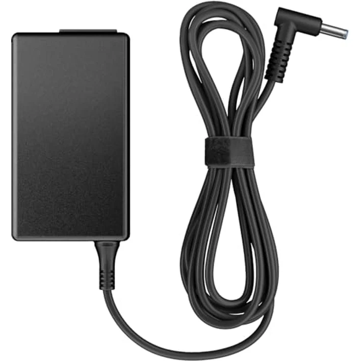 HP Smart AC Adapter 65W, Notebook Netzteil mit Kabelschutz und Dongle, Schwarz – Bild 2
