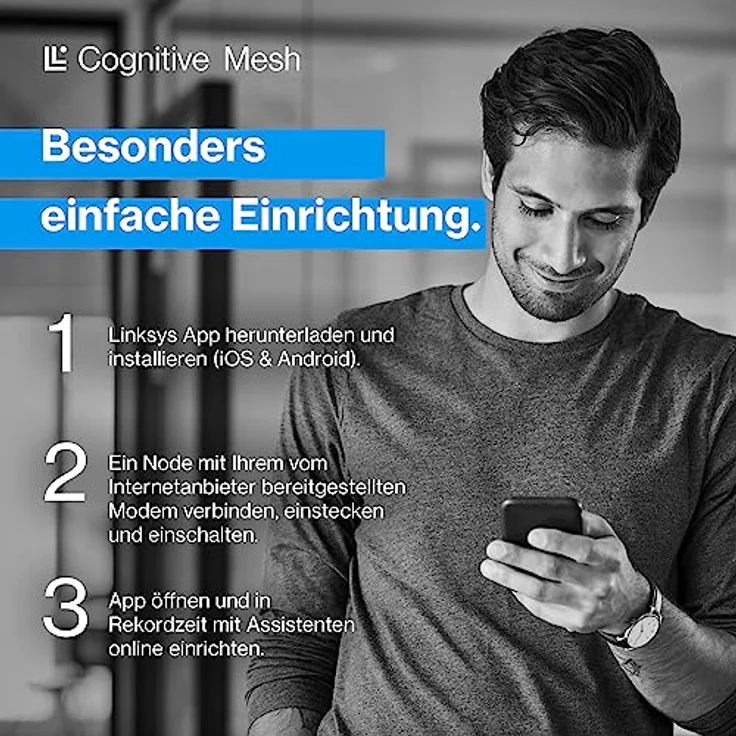 Linksys Velop Pro WiFi 6E Mesh-System MX6202-KE – Cognitive Mesh-Router mit 6-GHz-Band-Zugriff und 5,4 Gbit/s – Mesh-Abdeckung für bis zu 550 m² und 400 Geräte – 2er-Pack – Bild 5