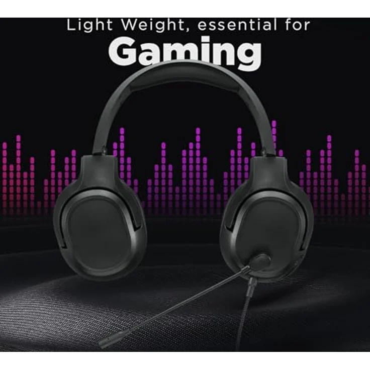 Lenovo H110 Gaming Headset (P), kabelgebundenes Gaming-Headset mit 50-mm-Treibern und omnidirektionalem Mikrofon, Schwarz – Bild 6