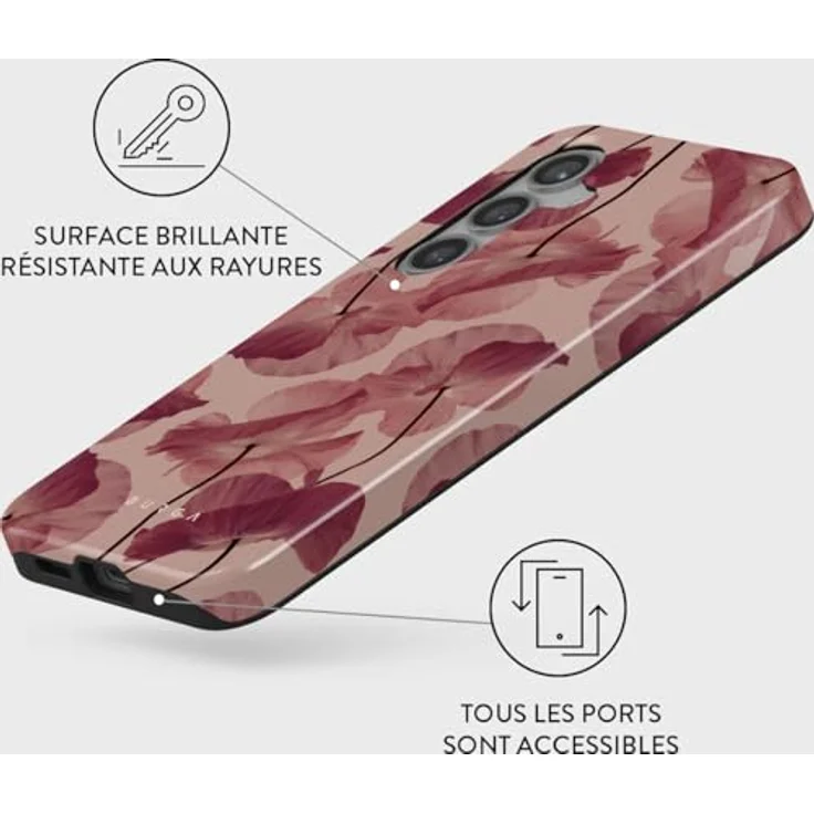 Burga Tender Kiss Tough Case 5G für Samsung Galaxy S24, Beige, zweischichtiger Schutz aus TPU und Silikon, optimaler Schutz vor Stürzen und Kratzern – Bild 3