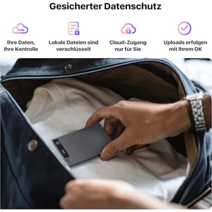 Mobvoi TicNote, Sprachrekorder mit 24 GB, KI-gestützte Transkription, zwei Aufnahmemodi, grau – Bild 9