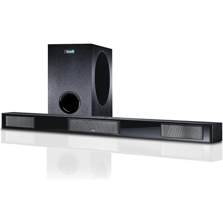 Magnat SBW 300, Vollaktive Soundbar mit drahtlos angebundenem Subwoofer und 210/420 Watt Gesamtleistung – Bild 1
