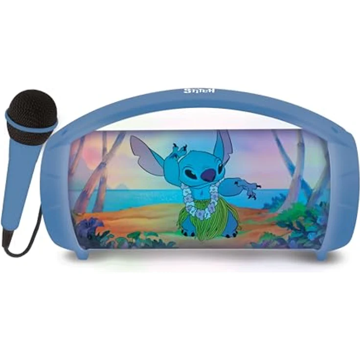 Lexibook Disney Bluetooth-Lautsprecher, leuchtend blau, kabellos mit Mikrofon und TWS-Funktion, für Kinder ab 5 Jahren – Bild 3