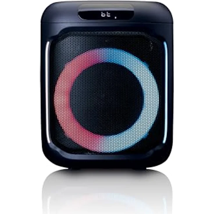 Lenco PA-101BK Bluetooth Party Speaker - Tragbare Box 100W RMS, Disco Light, USB Playback - Schwarz – Bild 3