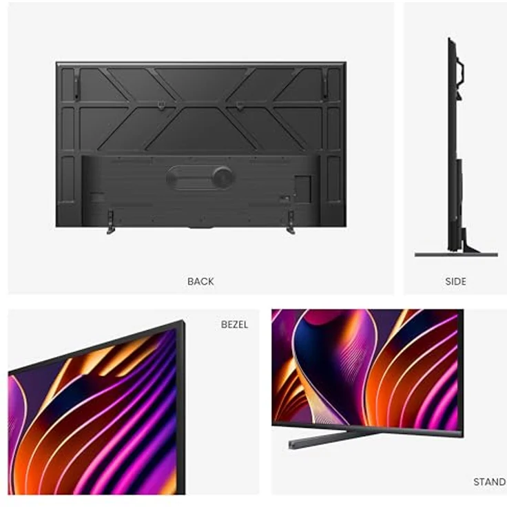 Hisense 100E77NQ Pro 254cm (100 Zoll) Fernseher, 4K UHD, QLED, Smart TV, Total HDR, Dolby Vision IQ Atmos, 144Hz (VRR), HDMI 2.1, Game Mode PRO, Triple Tuner, Alexa Built-In, Dunkelgrau, [2024] – Bild 3