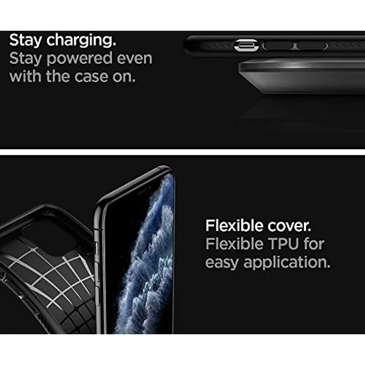 Spigen Liquid Air iPhone XS matt black, 077CS27232 – Bild 6