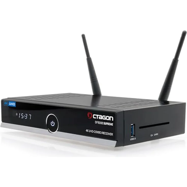 Octagon SF8008 V3 Supreme Combo, 4K UHD Linux Receiver mit DVB-S2X & DVB-C/T2 Tuner, Schwarz, Dual-Band WiFi, M.2-Schnittstelle, PVR-Funktion – Bild 3