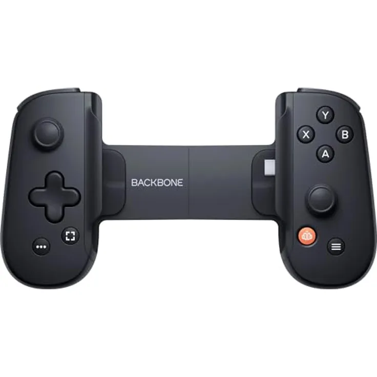 Backbone One Mobiler Gaming-Controller USB-C 2. Gen Schwarz, D-Pad und Magnetische Adapter, für iPhone 15/16 und Android, Konsolenqualität