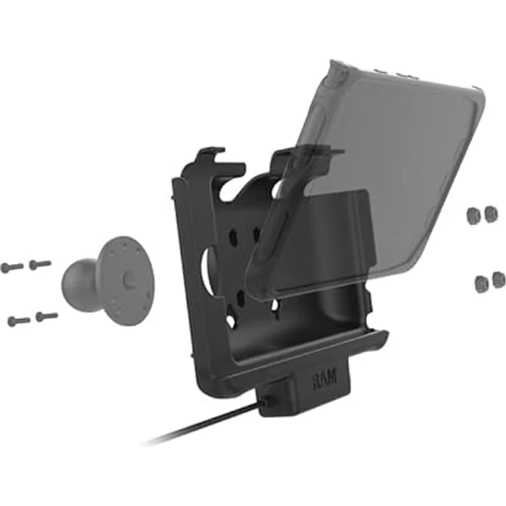 RAM Mounts EZ-Roll'r Powered Cradle, Tablet Halterung, Schwarz – Bild 4