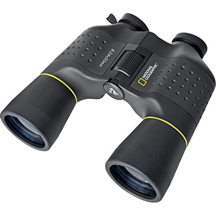 National Geographic Zoom Fernglas 8-24x50 mit Mitteltriebfokussierung und robuster Gummiarmierung inklusive Stativanschluss, Trageriemen und Transporttasche – Bild 1