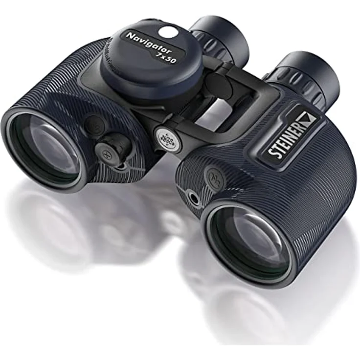 Steiner Marine-Fernglas Navigator 7x50c - HD-stabilisierter Kompass, handlich, für Wassersportler, blau – Bild 1