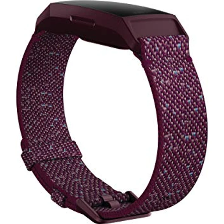 Fitbit Charge 4, Woven Band Ersatzarmband, Rosewood, Large – Bild 3