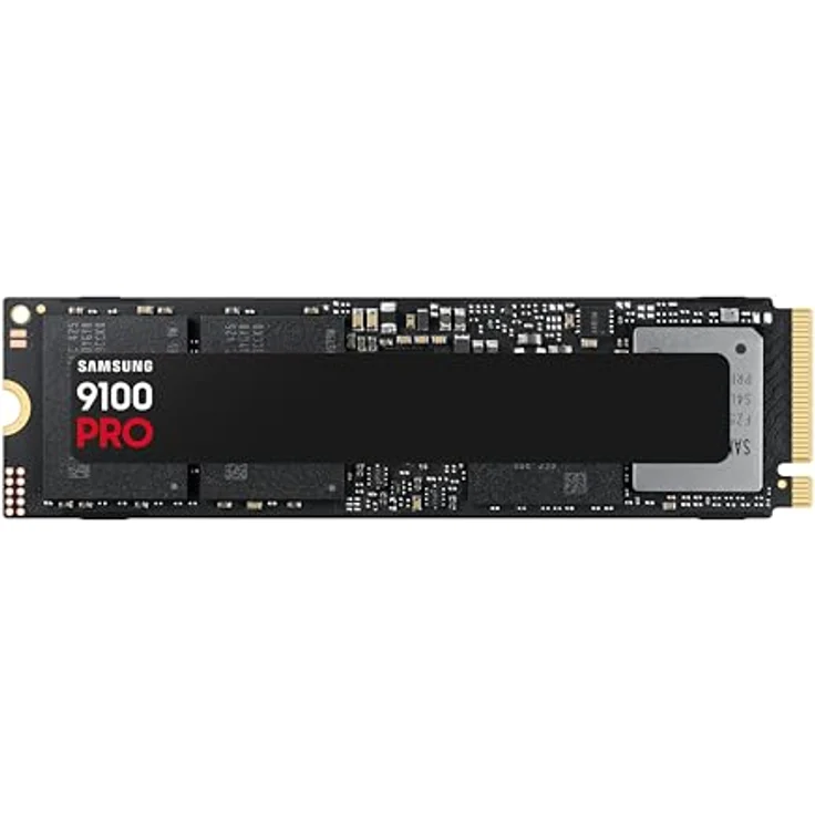 Samsung 9100 PRO NVMe M.2 SSD, 4 TB, PCIe 5.0, 14.800 MB/s Lesen, 13.400 MB/s Schreiben, Interne SSD für Gaming, Videobearbeitung und AI, Schwarz – Bild 1