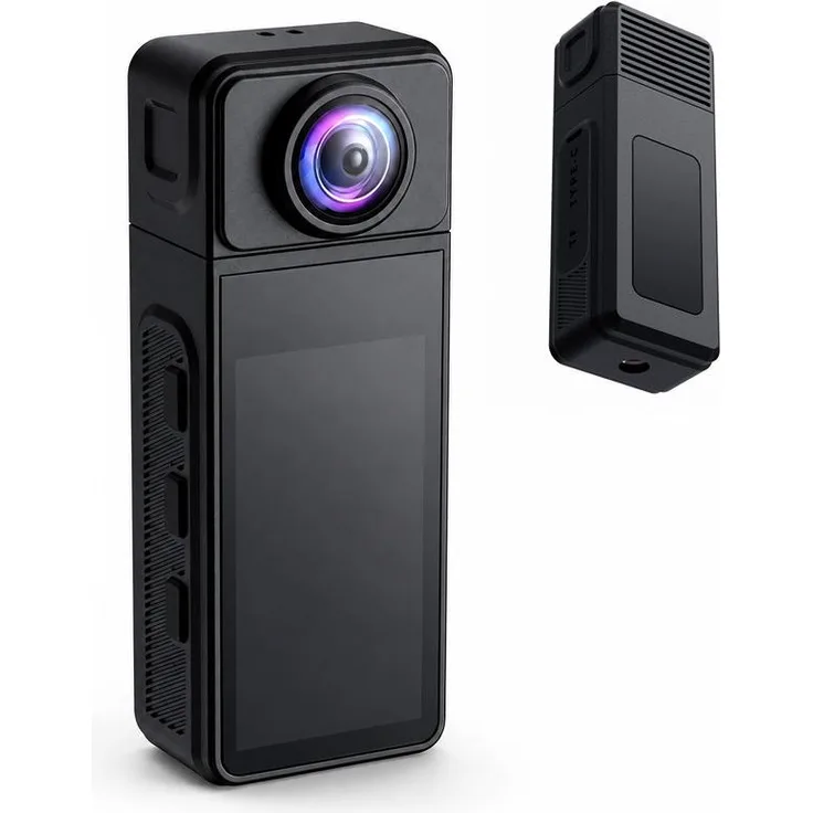 Novzep Action Kamera 2K Mini, 270° Weitwinkel mit Magnet, 1/4" Gewinde, WLAN und Loop-Funktion für Sport & Vlogs