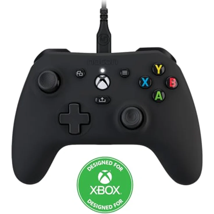 Nacon Xbox Controller EVOL-X PRO, Schwarz, Impulse Triggers, Rumble Motors, Share Button – Bild 1