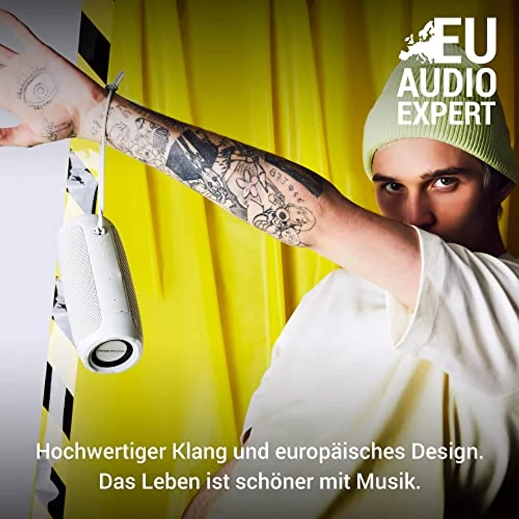 Energy Sistem Urban Box 3 Mist Tragbarer Lautsprecher mit Bluetooth, USB/microSD, TWS, Audio-In - Grau – Bild 5