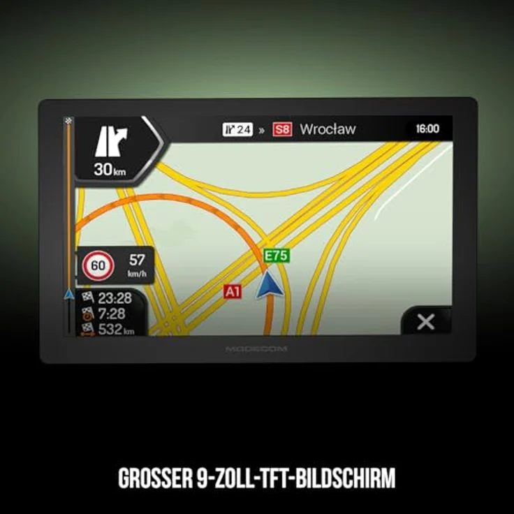 Modecom Navigation Freeway Cx 9.0, 9 Zoll GPS mit iGo Europa und 8 GB Speicher, schwarz – Bild 6
