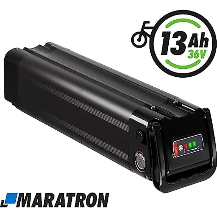 Maratron Ersatz-Akku 36V 13Ah (468Wh) für TELEFUNKEN Multitalent, ZÜNDAPP Z510, Z517, Green 2.7, Green 3.7 u.v.m. (39,5 cm), Hochwertiger Sattelstützen-Akku mit 20% mehr Kapazität – Bild 3