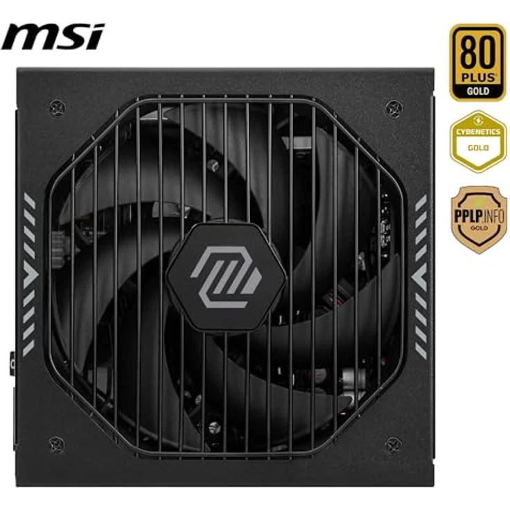 MSI MAG A850GLS PCIE5, 850 Watt ATX Netzteil mit 80 PLUS Gold-Zertifizierung, modularer Kabelmanagement, Schwarz – Bild 3