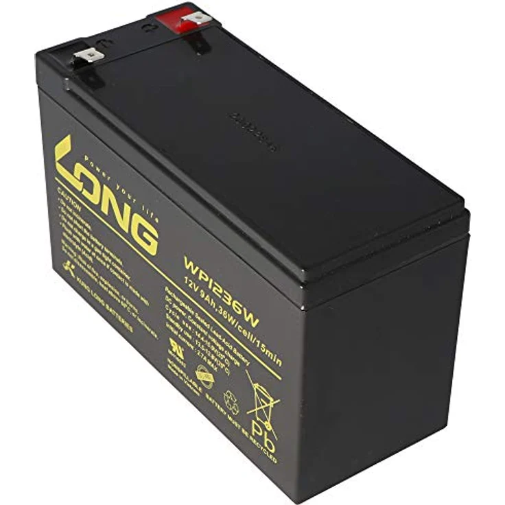Kung Long Steripower Desinfektionsgerät Akku, 12V Blei Akku mit 9Ah Kapazität, schwarz – Bild 1