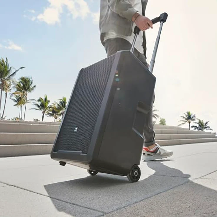 LD Systems ANNY 10 BPH Mobiler Bluetooth PA-Lautsprecher mit Akku, Mixer und 1x Headset-Mikrofon (inkl. Taschensender) 584-608 MHz, Schwarz – Bild 4