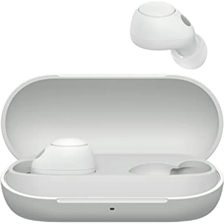 Sony WF-C700N True Wireless Noise Cancelling Kopfhörer - Ganztägiger Komfort und Stabilität - Bis zu 15 Stunden Akkulaufzeit mit Ladecase - Holunderweiß, klein – Bild 2