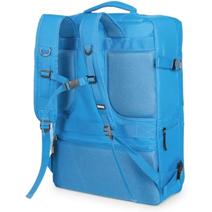 Hauptstadtkoffer blnbag M6 - Bordgepäck-Rucksack 55x40x20 cm Travel Backpack Laptop-Fach, Flugzeug Reiserucksack robust, Cabin Bag max. 44 L, Iceblue – Bild 2