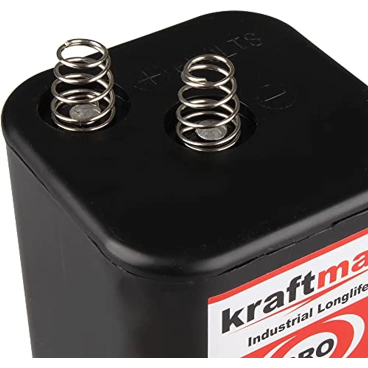 Kraftmax 4er Pack 4R25 PRO - 6V Longlife Blockbatterie - 6 Volt Batterie Block Batterie, Industriequalität (1 St) – Bild 3