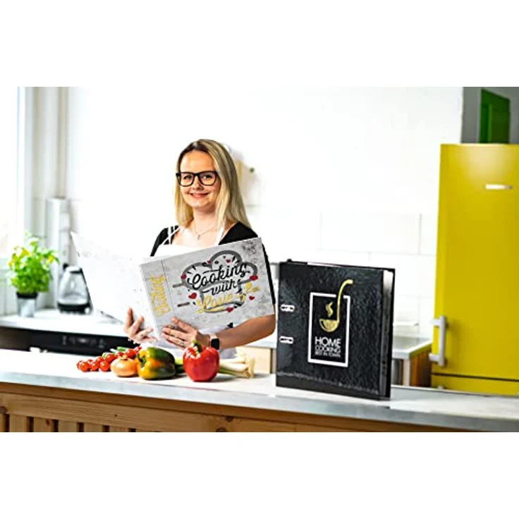 HERMA Aktenordner Ordner Karton A4 70mm Rezepte Home Cocking – Bild 2